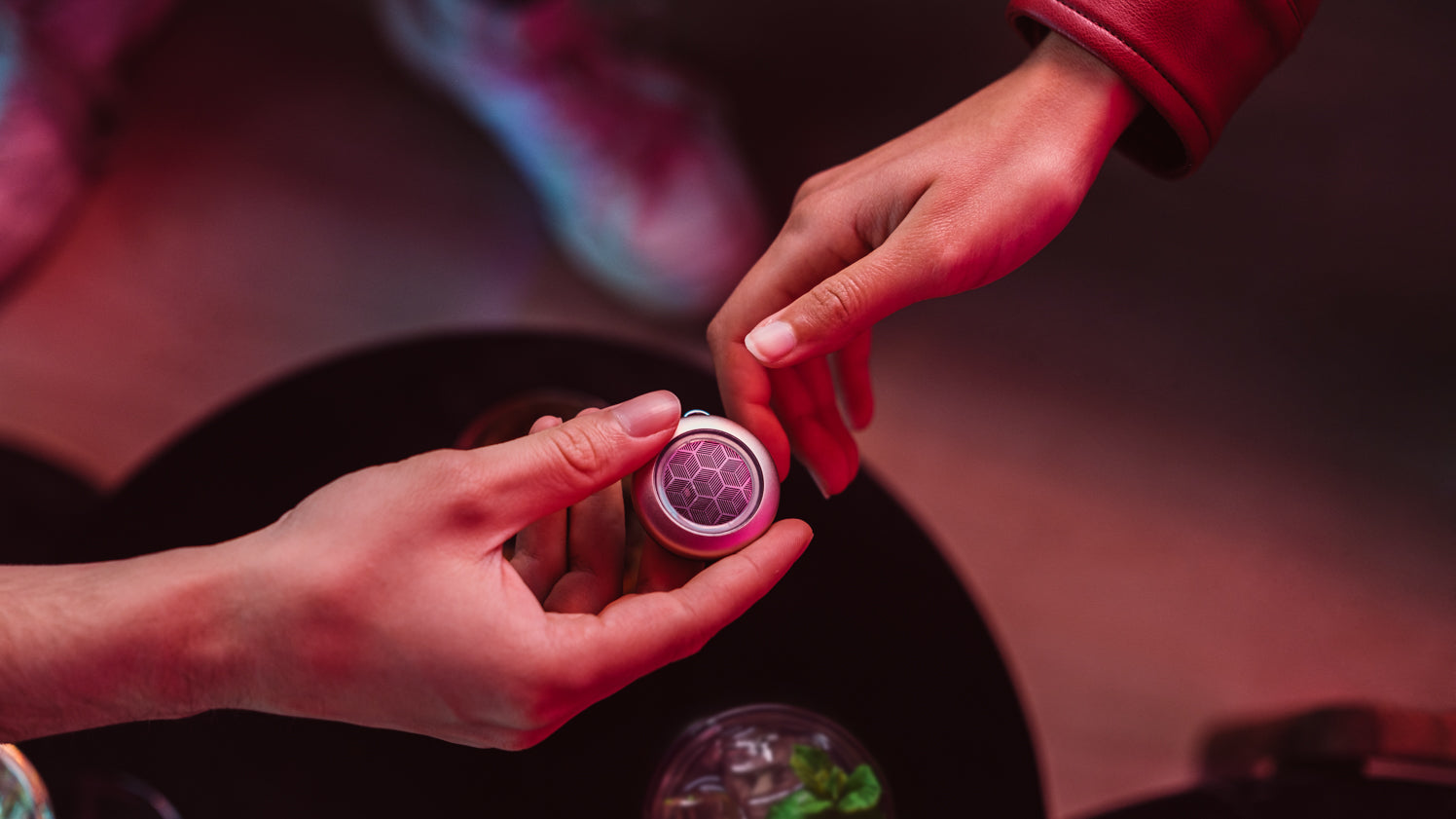 Using EthyloKey touch-based alcohol detector at a social event